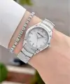 Gümüş Renk 30 mm Hediye Paketli Kadın Kol Saati
