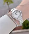 Gümüş Renk 30 mm Hediye Paketli Kadın Kol Saati