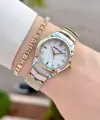 Gold Gümüş Renk 30 mm Hediye Paketli Kadın Kol Saati