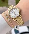 Gold Renk 30 Mm Hediye Paketli Kadın Kol Saati