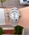 Gümüş Renk 30 Mm Hediye Paketli Kadın Kol Saati