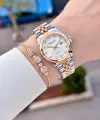 Rose Gümüş Renk 28 Mm Hediye Paketli Kadın Kol Saati