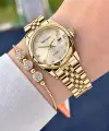 Gold Renk 28 Mm Hediye Paketli Kadın Kol Saati