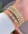 Gold Renk 28 Mm Hediye Paketli Kadın Kol Saati
