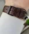 Acı Kahverengi Renk 43 Mm İç Göstergeleri Aktif Erkek Kol Saati