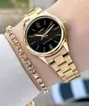 Casio CSISTE139 Kadranı Siyah Kordonu Gold Renk Kadın Kol Saati