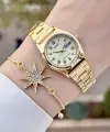 Casio CSISTE144 Gold Renk Takvimli Kadın Kol Saati