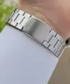Casio CSISTE15 Kadranı Beyaz Kordonu Gümüş Renk Takvim ve Günlü Hediye Paketli Erkek Kol Saati