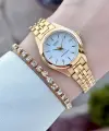 Casio CSISTE208 Casio Kadranı Beyaz Kordonu Gold Renk Kadın Kol Saati