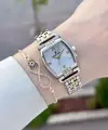 Gold Gümüş Renk 24 mm Hediye Paketli Kadın Kol Saati