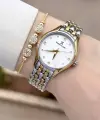 Gold Gümüş Renk 30 mm Hediye Paketli Kadın Kol Saati