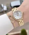 Gold Renk 30 mm Kadın Kol Saati ve Bileklik