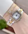 Gold Gümüş Renk Hediye Paketli Kadın Kol Saati