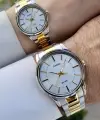 Casio CSISTE163 Gold Gümüş Renk Hediye Paketli Sevgili Çift İki Kol Saati