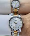 Casio CSISTE163 Gold Gümüş Renk Hediye Paketli Sevgili Çift İki Kol Saati