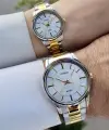 Casio CSISTE163 Gold Gümüş Renk Hediye Paketli Sevgili Çift İki Kol Saati