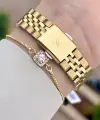 Gold Renk 30 Mm Hediye Paketli Kadın Kol Saati