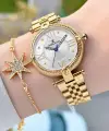 Gold Renk 32 Mm Kadın Kol Saati ve Bileklik