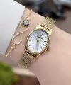 Gold Renk Hediye Paketli 21 Mm Kadın Kol Saati