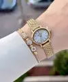 Gold Renk Hediye Paketli 24 Mm Kadın Kol Saati