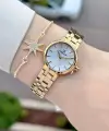 Gold Renk Hediye Paketli 25 Mm Kadın Kol Saati