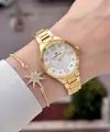 Gold Renk Hediye Paketli 30 Mm Kadın Kol Saati