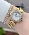 Gold Renk Hediye Paketli 32 Mm Kadın Kol Saati ve Bileklik