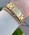 Gold Renk Hediye Paketli 32 Mm Kadın Kol Saati ve Bileklik