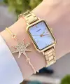 Casio Csıste77 Gold Renk Hediye Paketli Kadın Kol Saati