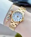 Casio CSISTE213 Casio Gold Renk Takvimli Hediye Paketli Kadın Kol Saati