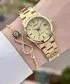 Casio CSISTE145 Gold Renk Takvimli Kadın Kol Saati
