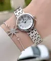Gümüş Renk 25 Mm Hediye Paketli Kadın Kol Saati