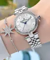 Gümüş Renk 32 Mm Kadın Kol Saati ve Bileklik