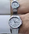 Casio CSISTE96 Gümüş Renk Gün ve Takvim Fonksiyonlu Hediye Paketli Sevgili Çift Kol Saati