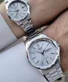 Casio CSISTE96 Gümüş Renk Gün ve Takvim Fonksiyonlu Hediye Paketli Sevgili Çift Kol Saati
