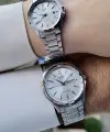 Casio CSISTE96 Gümüş Renk Gün ve Takvim Fonksiyonlu Hediye Paketli Sevgili Çift Kol Saati