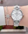 Gümüş Renk Hediye Paketli 30 Mm Kadın Kol Saati