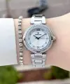 Gümüş Renk Hediye Paketli 32 Mm Kadın Kol Saati ve Bileklik