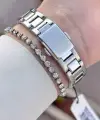 Gümüş Renk Hediye Paketli 32 Mm Kadın Kol Saati ve Bileklik