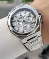 Gümüş Renk Hediye Paketli 44 Mm Erkek Kol Saati