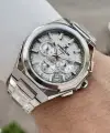 Gümüş Renk Hediye Paketli 44 Mm Erkek Kol Saati