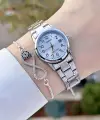 Casio CSISTE111 Gümüş Renk Takvimli Hediye Paketli Kadın Kol Saati