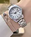 Casio CSISTE173 Kadranı Beyaz Kordonu Metalik Renk 2 Yıl Garantili Kadın Kol Saati
