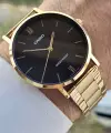 Casio CSISTE131 Kadranı Kahverengi Kordonu Gold Renk Erkek Kol Saati