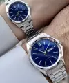 Casio CSISTE97 Kadranı Lacivert Kordonu Gümüş Renk Fonksiyonlu Hediye Paketli Sevgili Çift Kol Saati