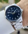 Casio CSISTE133 Kadranı Lacivert Kordonu Gümüş Renk Erkek Kol Saati