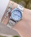Casio CSISTE142 Kadranı Mavi Kordonu Gümüş Renk Takvimli Kadın Kol Saati