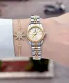 Kadranı Sarı Kordonu Gold Gümüş Renk 22,5 Mm Hediye Paketli Kadın Kol Saati ve Bileklik