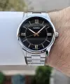 Casio CSISTE103 Kadranı Siyah Kordonu Gümüş Renk Hediye Paketli Erkek Kol Saati
