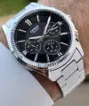 Casio CSISTE186 Kadranı Siyah Kordonu Gümüş Renk Hediye Paketli Erkek Kol Saati